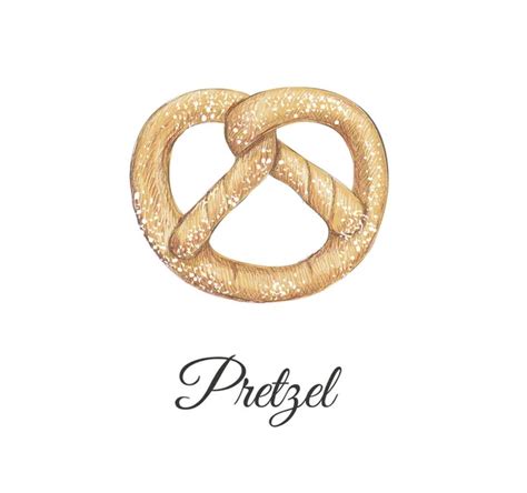 Pretzel Dibujo Pretzel Dibujo Vectorial — Vector De Stock © Marinka