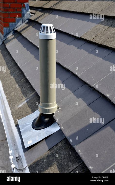 Plastic Soil Vent Stack At Roof Stock Photo Royalty Free Image