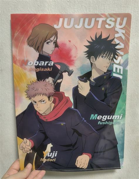 Jujukaisen X Kura Sushi A4 Folder Hobbies And Toys Memorabilia