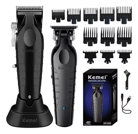 Pack Maquina Kemei Km 2296 Km 2299 Trimmer Profesional Cuotas Sin