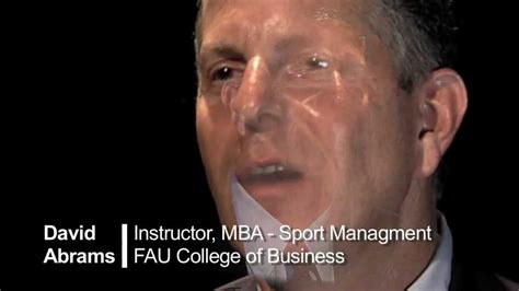 Empower David Abrams Fau Mba Sport Management Youtube