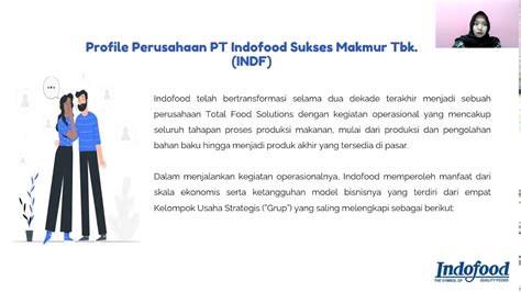 Analisis Fundamental Saham Indf Pt Indofood Sukses Makmur Tbk Youtube