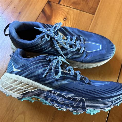 Women’s Hoka Trail Shoes Worn in a trail race, as... - Depop