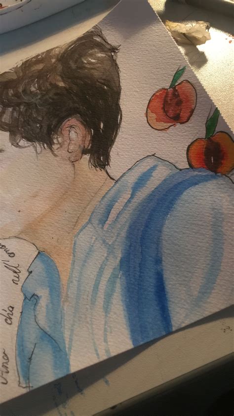 Call Me By Your Name Elio Art Wip Cmbyn Timothee Watercolor Art