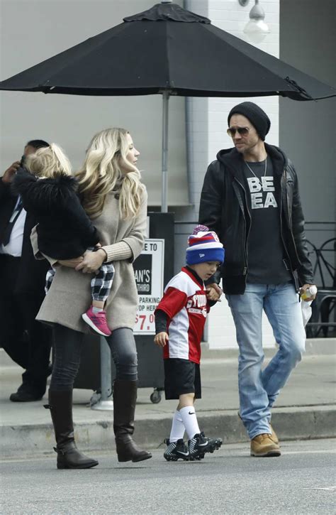 Chad Michael Murray in a Black Knit Hat Was Seen Out with His Family in ...