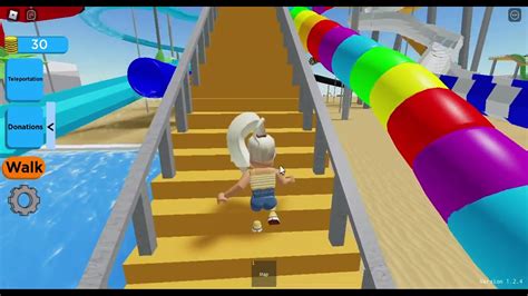 😜 Aqualiana Water Park Roblox Youtube