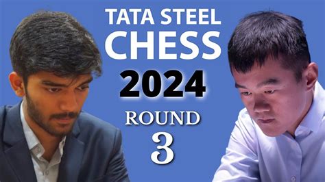 D Gukesh Vs Ding Liren Tata Steel Masters 2024 Round 3 YouTube