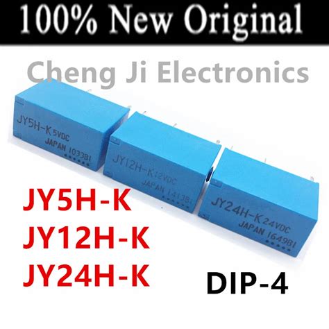 5pcs Lot Jy5h K Jy12h K Jy24h K Dip 4 New Original Power Relay Jy