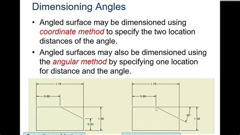 Dimensioning Angles Youtube