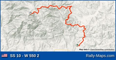 Ss 10 W 550 2 Stage Map Olympus Rally 1975 🌍 Rally