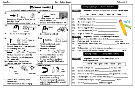 Islcollective Worksheets Preintermediate A2 Elementary School Writing Phrasal Verbs Phrasal