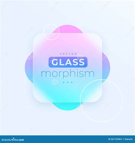 Glassmorphism Background Gradient Wave Line With Realistic Frame Glass Morphism Effect For