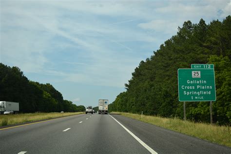 Interstate 65 North Sumner Robertson Counties Aaroads Tennessee