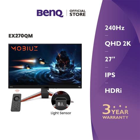 BenQ Mobiuz Ex270qm 27 Inch 2K QHD IPs 240Hz 1Ms HDRI