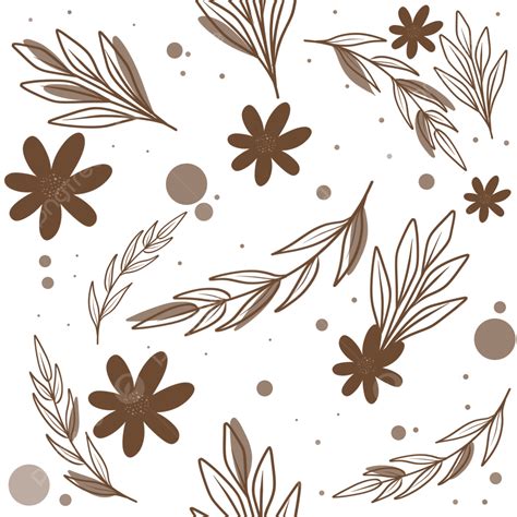 Floral Patern PNG Transparent Seamless Patern Autumn Floral Leaves