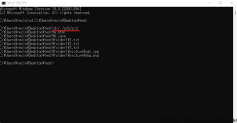 【cmd】コマンドプロンプトでファイルパスを一括で取得する方法 サブディレクトリも対象 Sierな備忘録