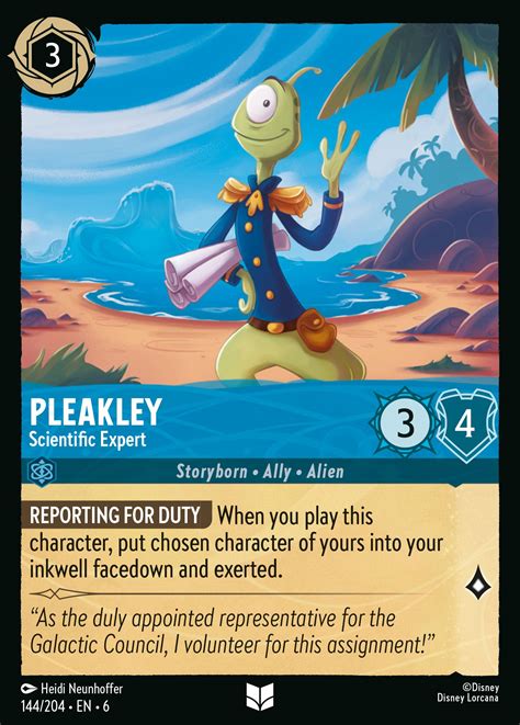 Pleakley - Scientific Expert Lorcana Card | inkDecks.com