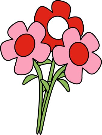 Pretty Valentine's Day Flowers Clip Art - Pretty Valentine's Day ...