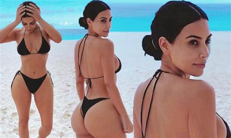 Kim Kardashian tung ảnh bikini bé xíu gây bão mạng xã hội