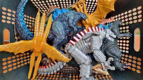 Mechagodzilla Vs Kong King Ghidorah Godzilla Earth Spinosaurus Trex