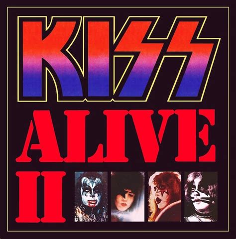 KISS ALIVE II Album Cover 24 x 24 Retro Poster