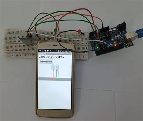 Allumer Deux Leds Connect Es L Arduino Via Bluetooth