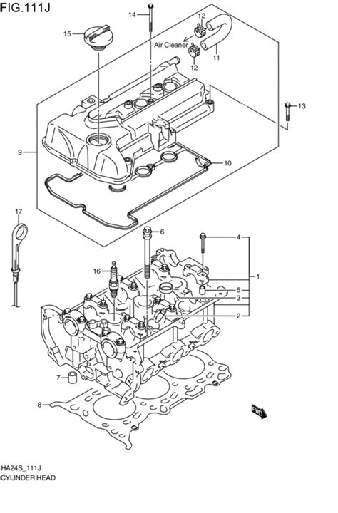 Cylinder Head For 2005 2011 Suzuki ALTO A STAR CELERIO HA24S Japan