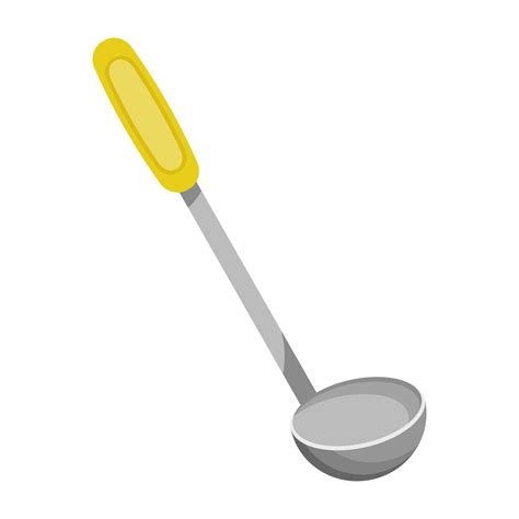 Kitchen Ladle In Cartoon Style Vector Icon Of Ladle Isolated On A