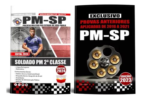 Kit Apostila Soldado Pm 2ª Classe Pm sp 2024 Polícia Militar De São