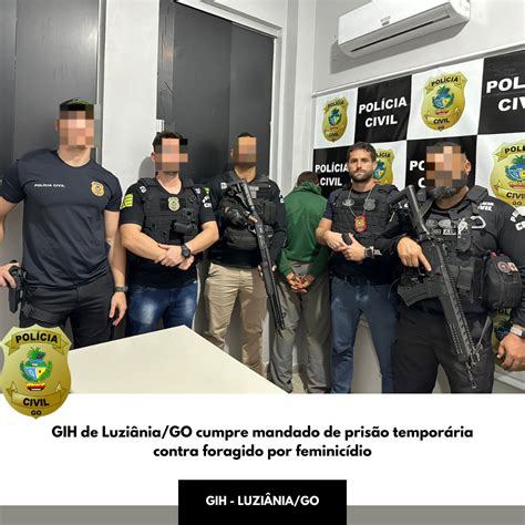 48h após crime PCGO prende autor de feminicídio ocorrido em Luziânia