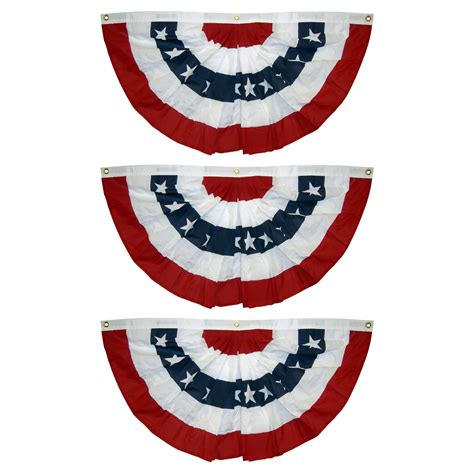 American Pleated Fan Flag Usa American Bunting Decoration Print