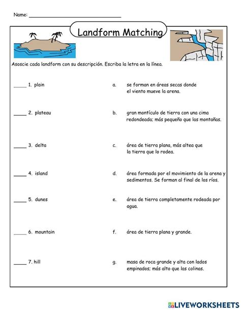 Explore Landforms worksheets: Engaging Activities for Geography ...
