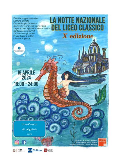 Notte Nazionale Del Liceo Classico Liceo Classico Statale Dante Alighieri Latina
