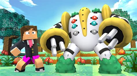 Minecraft Regigigas InvencÍvel Desafiando Treinadores Pokemons