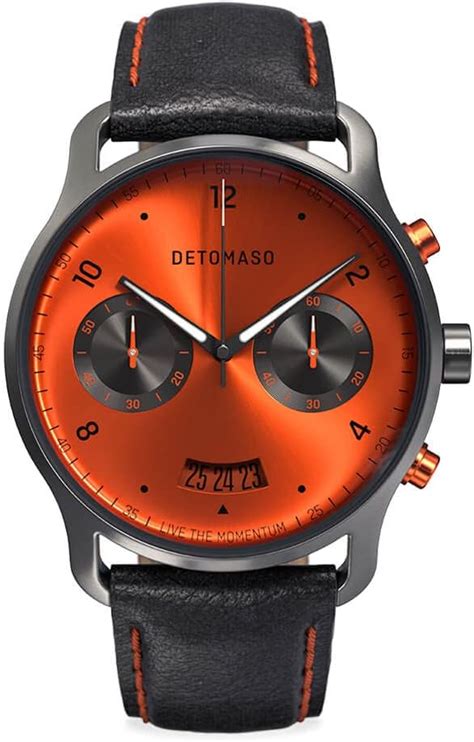 Detomaso Sorpasso Brivido Montre Homme Analogique Quartz Bracelet Cuir