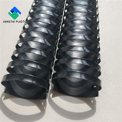 Jiangtai Plastic Binding Rings Pvc Comb Ring Black Mm Rings For