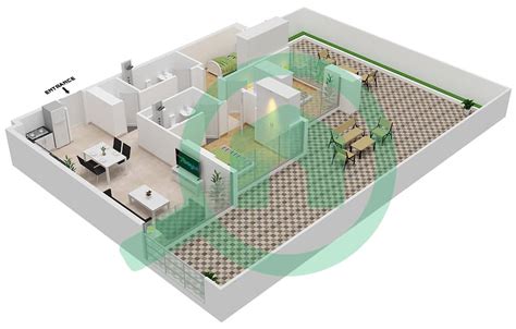 Floor Plans For Type Bedroom Apartments In Azizi Riviera Bayut