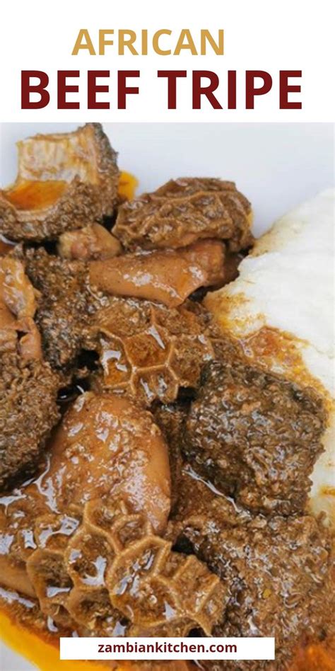 How To Cook Offals Beef Tripe Recipe Zambian Kitchen Lekker Eten Eten En Drinken Recepten