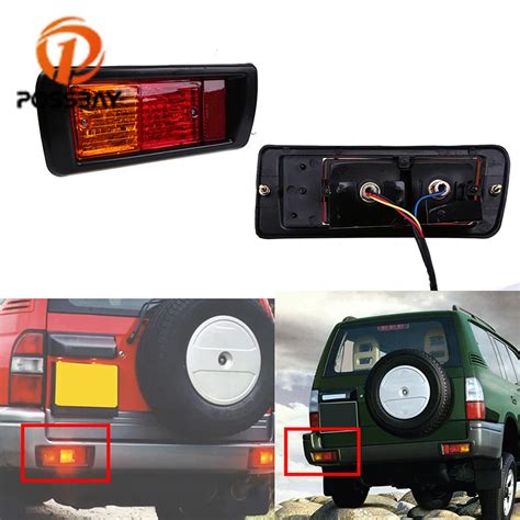 Possbay Car Led Rear Bumper Reflector Lights For Toyota Land Cruiser