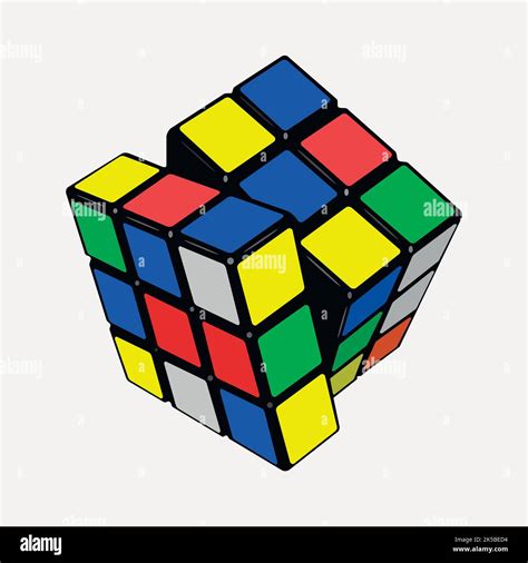 Rubik Cube Clipart Illustration Vector Stock Vector Image Art Alamy