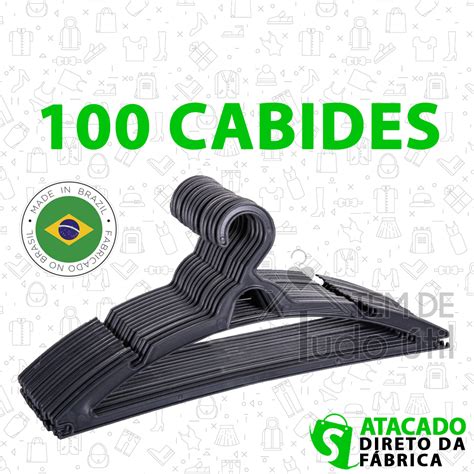 Kit 100 Cabides Para Roupas Adulto Preto Tradicional Envio Imediato