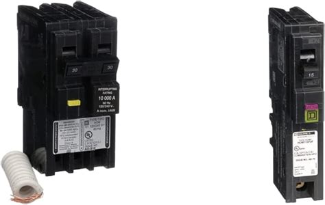 Square D Hom230gfic Homeline Circuit Breaker 30 Amp 120 240v 2 Pole Gfci Plug In Mount