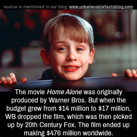 The Movie Home Alone Was Originally Produced By Warner Bros But When