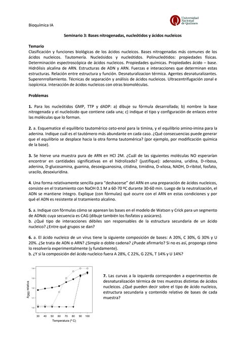 SOLUTION Sem3 Bases Nucleotidos Y Acidos Nucleicos Studypool