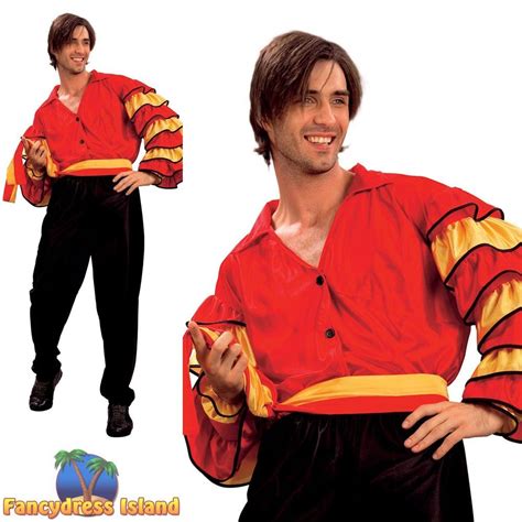 Spanish Rumba Man Flamenco Salsa Dancer One Size Mens Fancy Dress