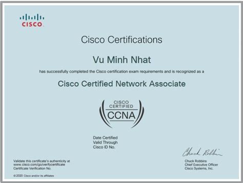 Ch Ng Ch Ccna L G B C Chinh Ph C Ch Ng Ch Ccna