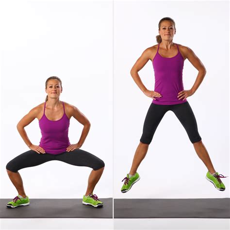 Sumo Squat Jumps Best Butt Exercises Popsugar Fitness Photo