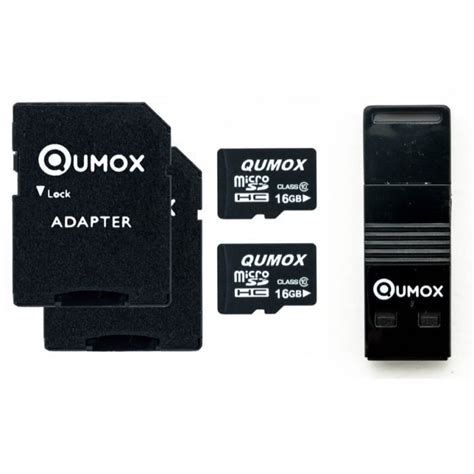 2x QUMOX 16 Go 16G 16GB Micro SD Classe 10 Avec OTG USB Lecteur Achat