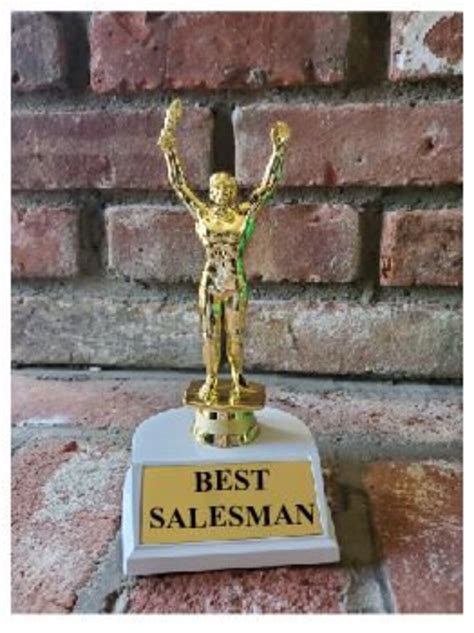 Custom Best Salesman Victory Trophy Engraved Best Salesman Trophy