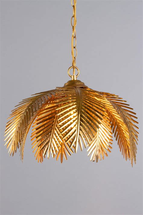 Farrah Palm Leaf Ceiling Fitting Gold Dunelm Atelier Yuwaciaojp